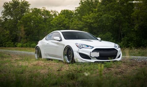 Absolutely Modern Upgraded White Hyundai Genesis Coupe with Aftermarket Parts — CARiD.com Gallery