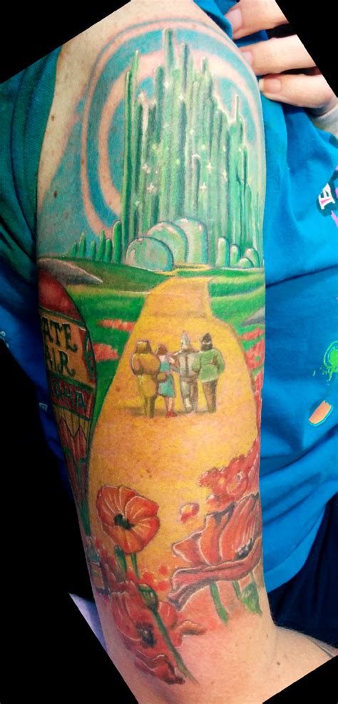 Wizard of Oz sleeve, outer arm work by catbones on DeviantArt