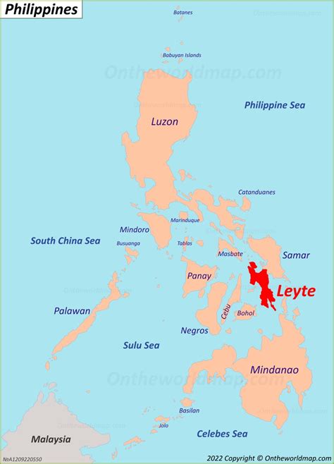 Leyte Island Map | Philippines | Detailed Maps of Leyte Island