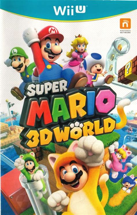 Super Mario 3D World (2013) Wii U box cover art - MobyGames