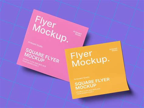 Artboard Studio Templates — Square Flyer Mockup