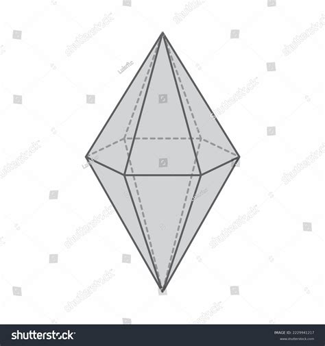 Hexagonal Bipyramid 3d Geometric Shape Isolated Stock Illustration 2229941217 | Shutterstock