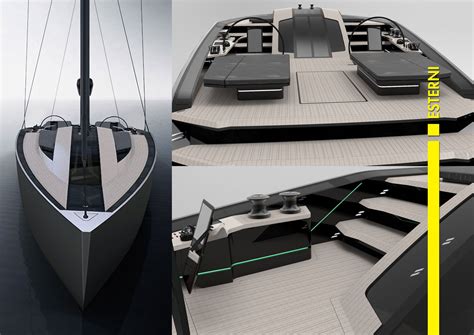 Xema Sailing Boat Concept by Timur Bozca - Exterior Renderings Yacht Boat, Sailing Yacht, Yacht ...