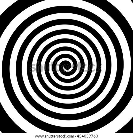 Black White Hypnotic Spiral Vortex Stock Illustration 454059760 - Shutterstock