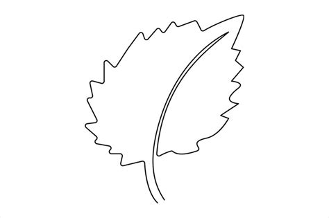 Premium Vector | Continuous one line drawing of Leaf outline vector art illustration isolated on ...