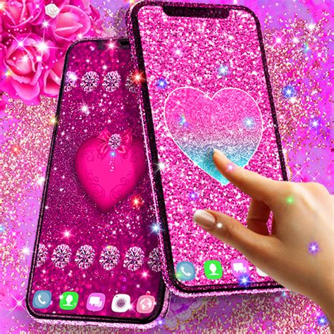 Pink glitter live wallpaper - Apps on Google Play