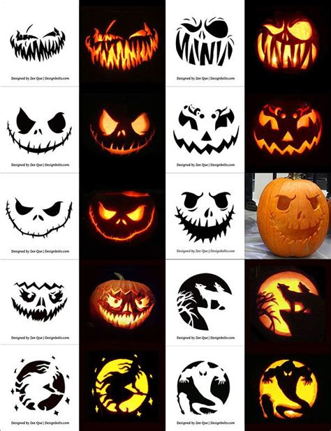 Easy Scary Pumpkin Carving Patterns Evil designbolts - Sherry Idea