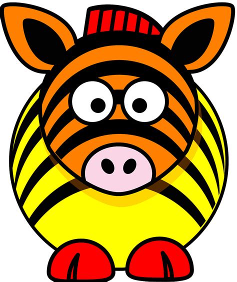 colorful zebras - Clip Art Library