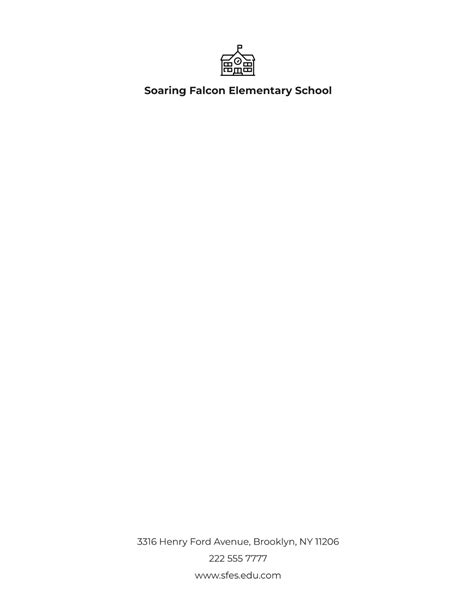 Creative School Letterhead Template - Edit Online & Download Example | Template.net