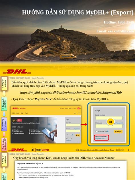 Huong Dan Su Dung MyDHL+ v1.2.4 - OB Accounts | PDF