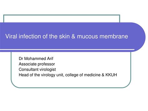 PPT - Viral infection of the skin & mucous membrane PowerPoint Presentation - ID:3109973