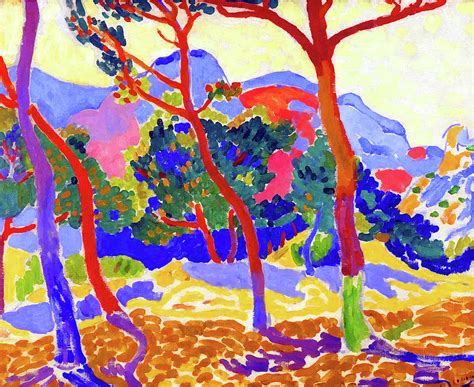 Fauvist Landscape with Trees Painting by Jon Baran - Fine Art America