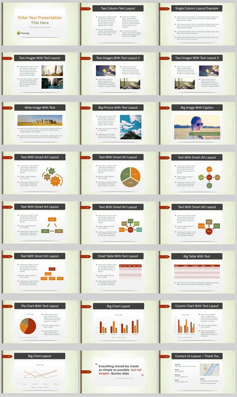 Green Business PowerPoint Template-Best Business PowerPoint Templates