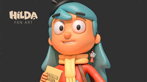 Hilda Netflix - 3D model - FAN ART on Behance