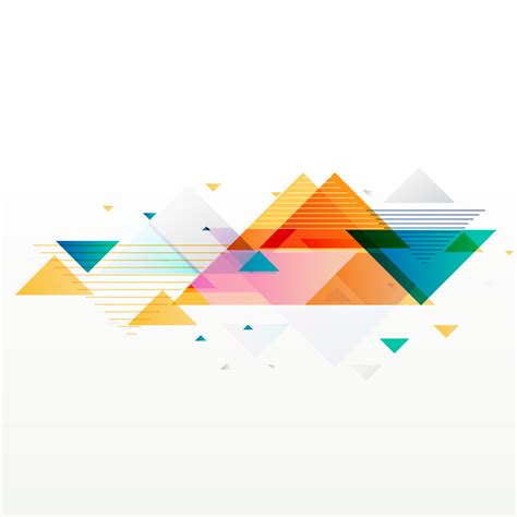 colorful abstract geometric triangle shapes background - Download Free Vector Art, Stock ...