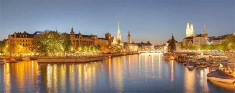 Zurich at night panorama | Scenic train rides, Train rides, Scenic