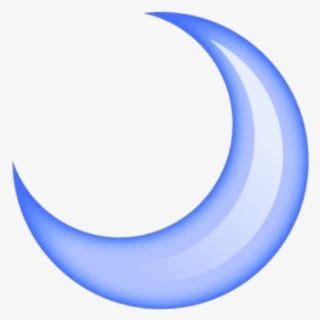 a blue crescent logo on a white background