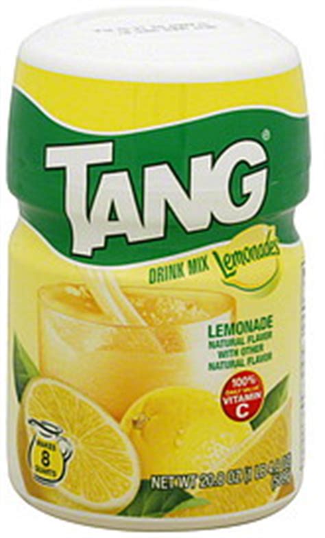 Tang Drink Mix Lemonade 20.8 oz Nutrition Information | ShopWell