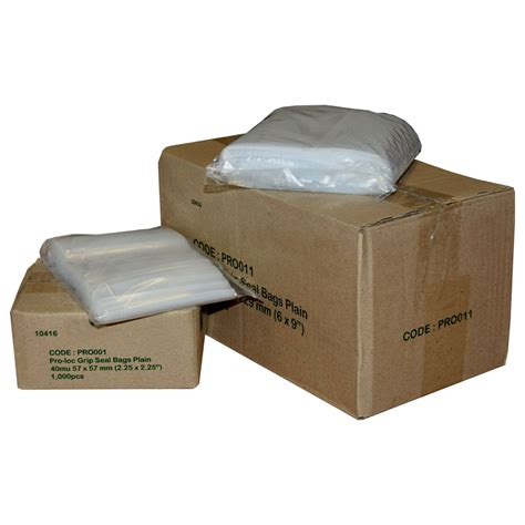 Resealable Gripseal Grip Seal Bags Poly Polythene Plastic Plain Clear 20 Sizes | Packaging Shack