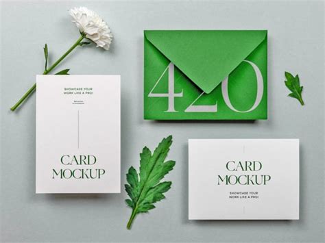 Free Branding Invitation Card PSD Mockup | Free-Mockup.com