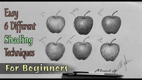 Easy 6 Different Shading Techniques Step by Step - Kolay 6 Adet Kolay Gölgelendirme Tekniği ...