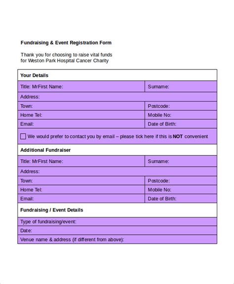 Event Registration Excel Template