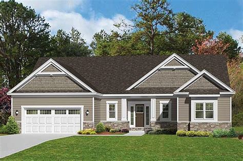 Ranch Style House Plan - 3 Beds 2.5 Baths 1796 Sq/Ft Plan #1010-101 - Houseplans.com