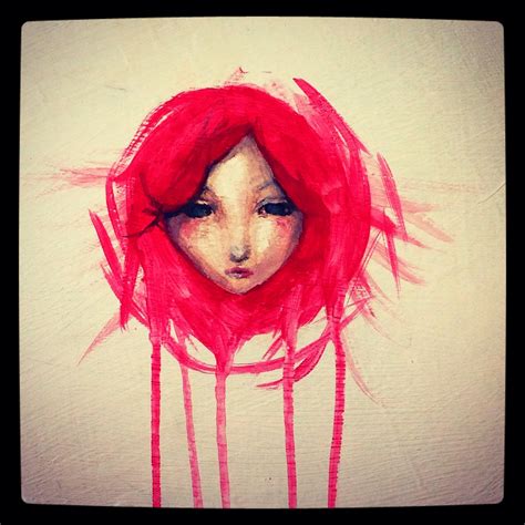 Free Images : girl, portrait, young, red, color, child, pink, painting, human body, face, sketch ...