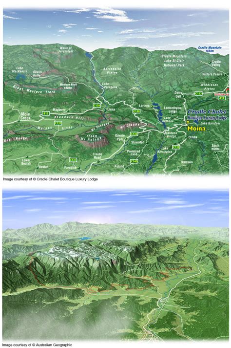 Map Illustrations - 3D digital terrain maps, 3D map animation, for all your mapmaking needs