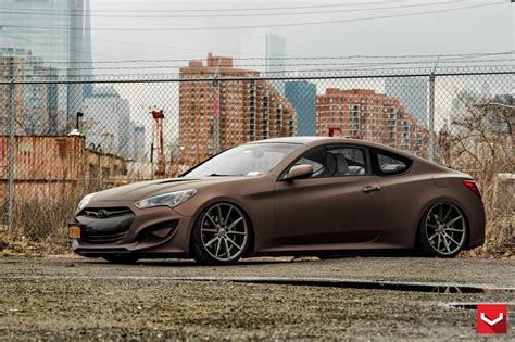 Matte Copper Metallic Hyundai Genesis Coupe Customized to Stand Out — CARiD.com Gallery