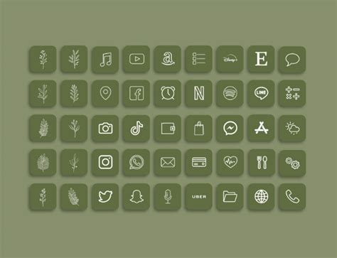 Green App Icons Aesthetic Photos - Get More Anythink's