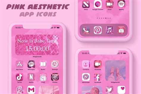 Pink Aesthetic App Icons - Aesthetic Pink Icons for iOS 14 FREE 💞