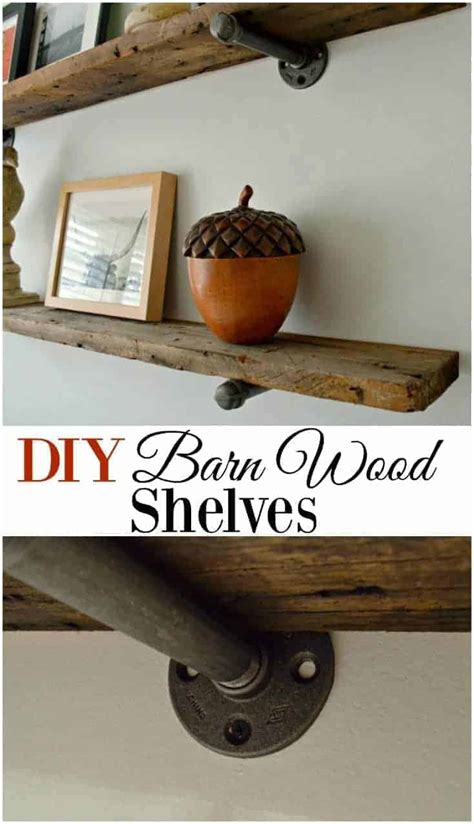 DIY Barn Wood Shelves · Chatfield Court