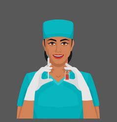 Pop art nurse holding hand of older woman Vector Image