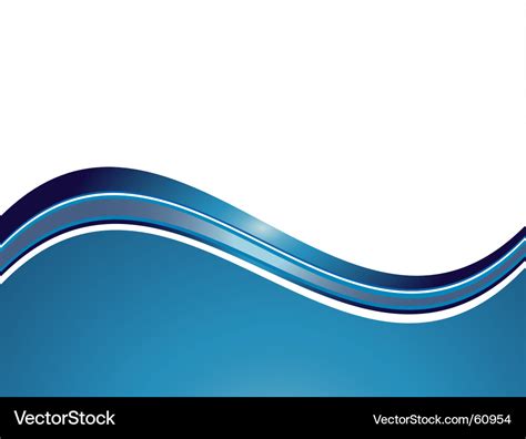 Blue wave Royalty Free Vector Image - VectorStock