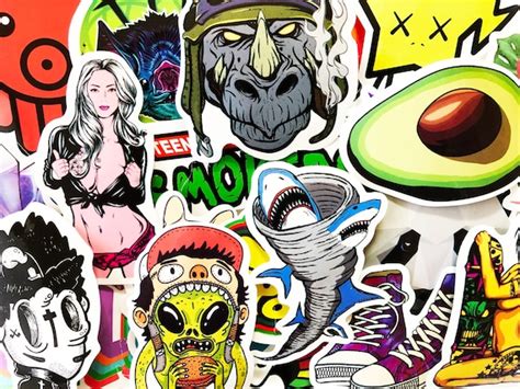 66 Cool Pop Art Graffiti Stickers for Skateboards Cars Laptops - Etsy UK