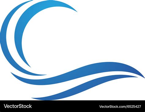 Wave logo Royalty Free Vector Image - VectorStock