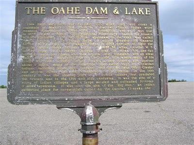 The Oahe Dam and Lake - South Dakota Historical Markers on Waymarking.com