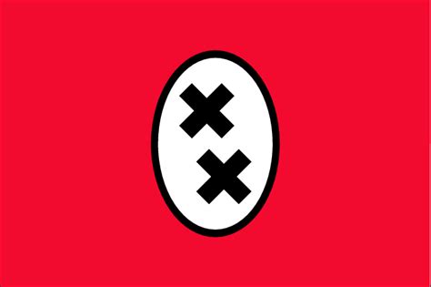 Flag of Nazi-occupied Amsterdam : r/vexillologycirclejerk