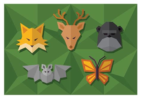 Geometric Simple Shape Animals 266361 Vector Art at Vecteezy