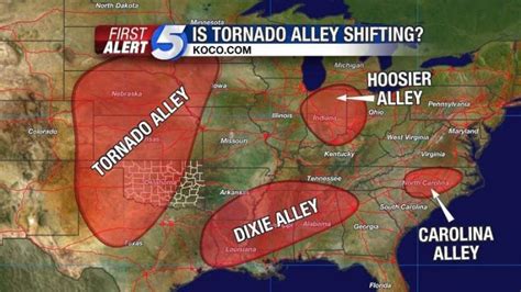 Tornado Alley map: These maps show where devastating tornadoes take place in the USA - Strange ...