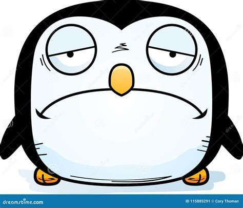 Sad Little Penguin stock vector. Illustration of bird - 115885291