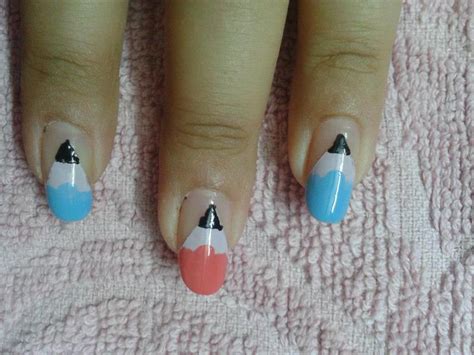 Pencil nail art nail art by HerCreativePalace (kanika) - Nailpolis: Museum of Nail Art