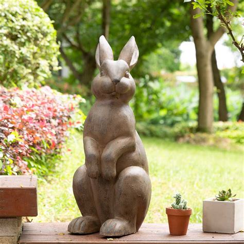 [OFFICIAL] Glitzhome 22.75"H MGO Standing Rabbit Garden Statue