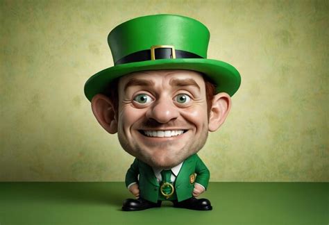 Premium Photo | St Patricks day abstract background clover green hat gold coins leprechaun hat ...