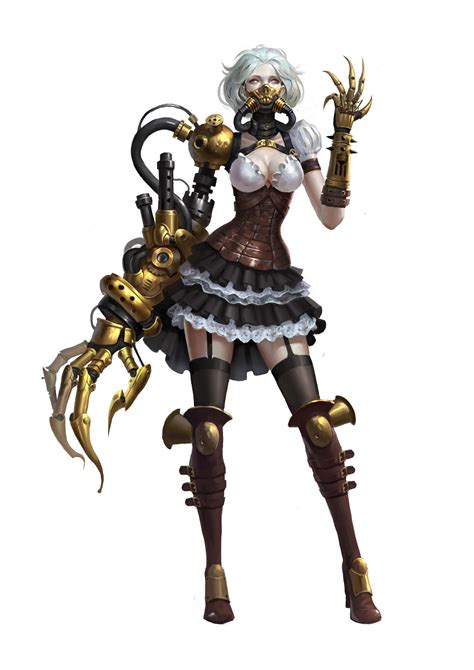 Steampunk Cyborg Female