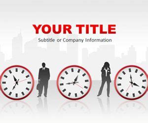 Free Time Management Red PowerPoint Template - Free PowerPoint Templates - SlideHunter.com