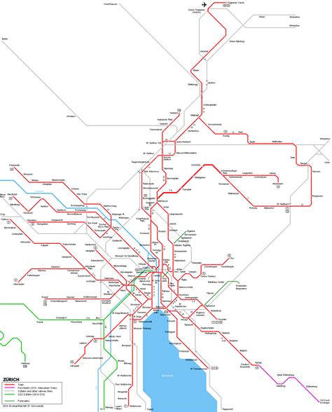 Zürich Tram Map | Zurich switzerland, Transit map, Zurich