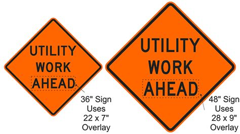 Utility Work Ahead Sign - Save 10% Instantly