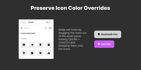 Preserve Icon Color Overrides | Figma